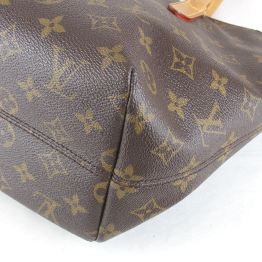 LOUIS VUITTON Brown Monogram Canvas Tote Bag - Picture 5 of 10